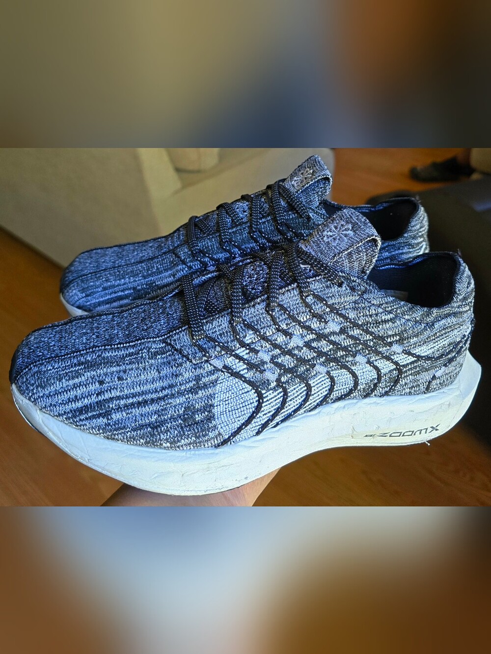 Sz 7 Men's NIKE PEGASUS TURBO NEXT NATURE 'OREO' Zoom X Flyknit